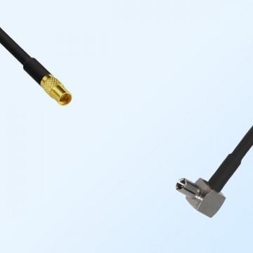 MMCX/Female - TS9/Male Right Angle Coaxial Jumper Cable