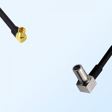 MMCX/Female Right Angle - MS147/Male Right Angle Coaxial Jumper Cable