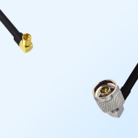 MMCX/Female Right Angle - N/Male Right Angle Coaxial Jumper Cable