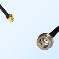 MMCX/Female Right Angle - QN/Male Coaxial Jumper Cable