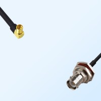 MMCX/Female R/A - RP BNC/Bulkhead Female with O-Ring Coaxial Cable