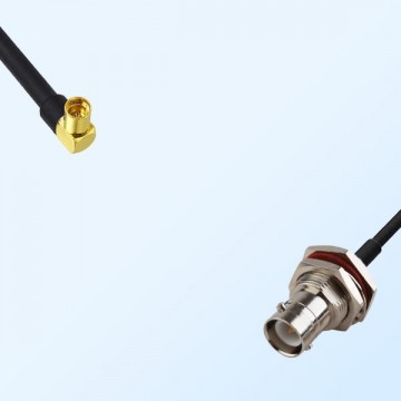 MMCX/Female R/A - RP BNC/Bulkhead Female with O-Ring Coaxial Cable