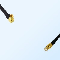 MMCX/Female Right Angle - RP MCX/Male Coaxial Jumper Cable