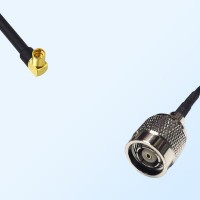 MMCX/Female Right Angle - RP TNC/Male Coaxial Jumper Cable