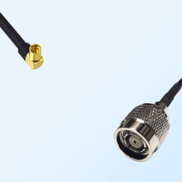 MMCX/Female Right Angle - RP TNC/Male Coaxial Jumper Cable