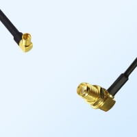 MMCX/Female R/A - SMA/Bulkhead Female R/A Coaxial Jumper Cable