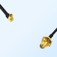 SMA Bulkhead Female with O-Ring - MMCX Female R/A Cable Assemblies