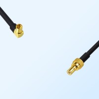 MMCX/Female Right Angle - SMB/Male Coaxial Jumper Cable