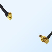MMCX/Female R/A - SMB/Bulkhead Male R/A Coaxial Jumper Cable
