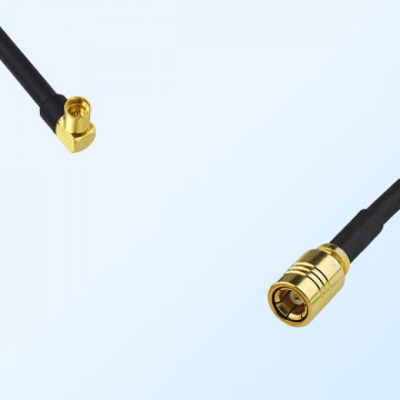 MMCX/Female Right Angle - SMB/Female Coaxial Jumper Cable