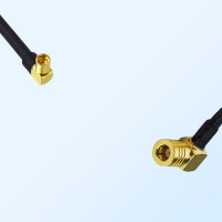 MMCX/Female Right Angle - SMB/Female Right Angle Coaxial Jumper Cable