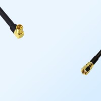 MMCX/Female Right Angle - SMC/Female Coaxial Jumper Cable