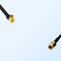 MMCX/Female Right Angle - SSMA/Male Coaxial Jumper Cable