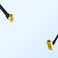 MMCX/Female Right Angle - SSMA/Male Right Angle Coaxial Jumper Cable