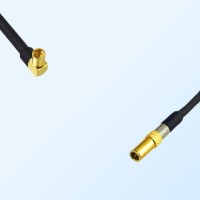 MMCX/Female Right Angle - SSMB/Female Coaxial Jumper Cable