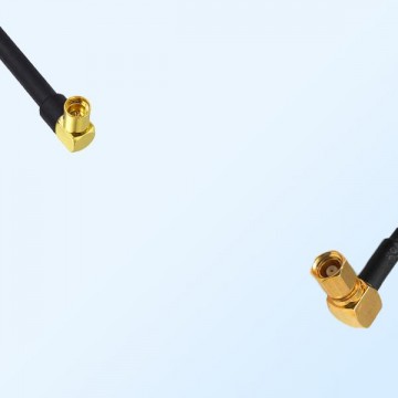 MMCX/Female Right Angle - SSMC/Female Right Angle Coaxial Jumper Cable