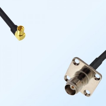 TNC Female 4 Hole - MMCX Female Right Angle Coaxial Cable Assemblies