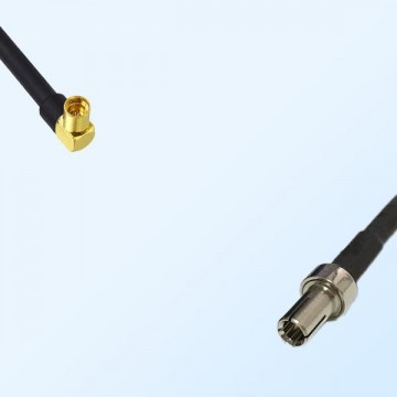 MMCX/Female Right Angle - TS9/Male Coaxial Jumper Cable