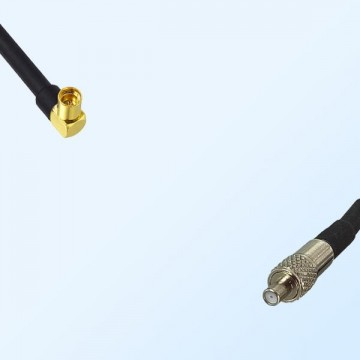 MMCX/Female Right Angle - TS9/Female Coaxial Jumper Cable
