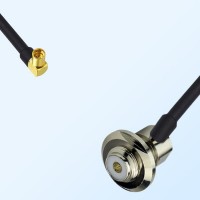 MMCX/Female R/A - UHF/Bulkhead Female R/A Coaxial Jumper Cable