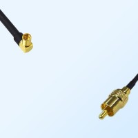 RCA Male - MMCX Female Right Angle Coaxial Cable Assemblies