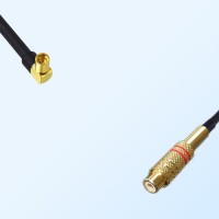 RCA Female - MMCX Female Right Angle Coaxial Cable Assemblies