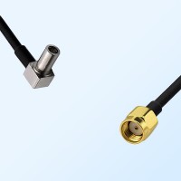 MS147/Male Right Angle - RP SMA/Male Coaxial Jumper Cable