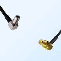 MS147/Male R/A - RP SMA/Bulkhead Female R/A Coaxial Jumper Cable