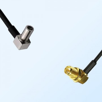 MS147/Male R/A - RP SMA/Bulkhead Female R/A Coaxial Jumper Cable