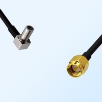 MS147/Male Right Angle - SMA/Male Coaxial Jumper Cable