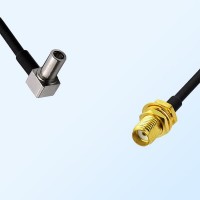 MS147/Male Right Angle - SMA/Bulkhead Female Coaxial Jumper Cable