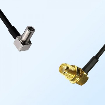 MS147/Male R/A - SMA/Bulkhead Female R/A Coaxial Jumper Cable