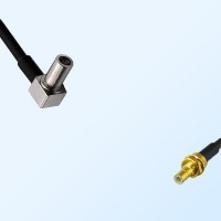 MS147/Male Right Angle - SMB/Bulkhead Male Coaxial Jumper Cable