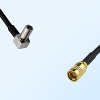 MS147/Male Right Angle - SMB/Female Coaxial Jumper Cable