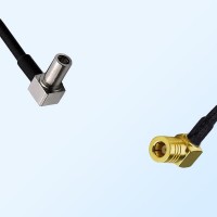 MS147/Male Right Angle - SMB/Female Right Angle Coaxial Jumper Cable