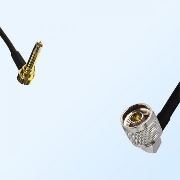 MS156/Male Right Angle - N/Male Right Angle Coaxial Jumper Cable
