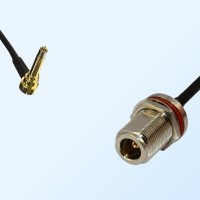 MS156/Male R/A - N/Bulkhead Female with O-Ring Coaxial Jumper Cable