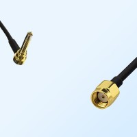 MS156/Male Right Angle - RP SMA/Male Coaxial Jumper Cable