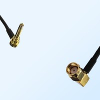 MS156/Male Right Angle - RP SMA/Male Right Angle Coaxial Jumper Cable