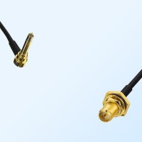 RP SMA Bulkhead Female with O-Ring - MS156 Male R/A Cable Assemblies