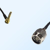 MS156/Male Right Angle - RP TNC/Male Coaxial Jumper Cable