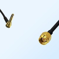 MS156/Male Right Angle - SMA/Male Coaxial Jumper Cable