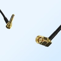 MS156/Male Right Angle - SMA/Male Right Angle Coaxial Jumper Cable