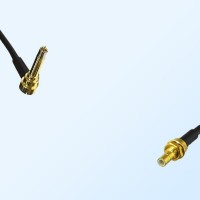 MS156/Male Right Angle - SMB/Bulkhead Male Coaxial Jumper Cable