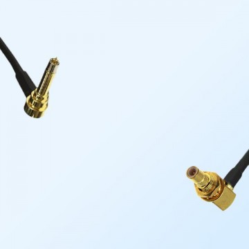 MS156/Male R/A - SMB/Bulkhead Male R/A Coaxial Jumper Cable