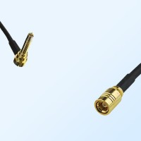 MS156/Male Right Angle - SMB/Female Coaxial Jumper Cable