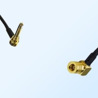 MS156/Male Right Angle - SMB/Female Right Angle Coaxial Jumper Cable