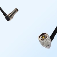 MS162/Male Right Angle - N/Male Right Angle Coaxial Jumper Cable