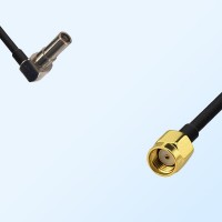 MS162/Male Right Angle - RP SMA/Male Coaxial Jumper Cable