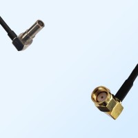 MS162/Male Right Angle - RP SMA/Male Right Angle Coaxial Jumper Cable